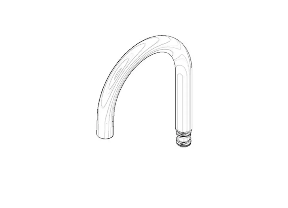 DORNBRACHT Auslauf eckig ERSATZTEILE 90282221000 120 mm, 7 l/min. Chrom, 90282221000-00 Galeriebild 1